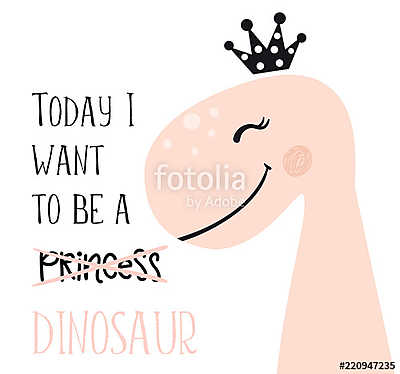 Ma dinó hercegnő leszek (többrészes kép) - vászonkép, falikép otthonra és irodába