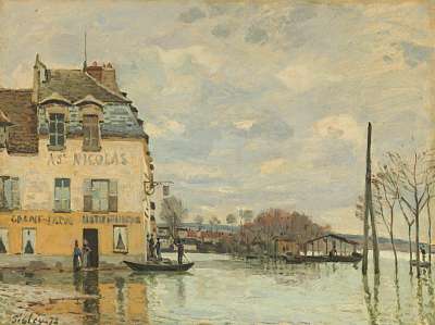 Alfred Sisley:  (id: 20617) többrészes vászonkép