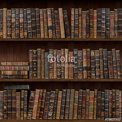 Books seamless texture. tiled with other  textures in my gallery (többrészes kép) - vászonkép, falikép otthonra és irodába