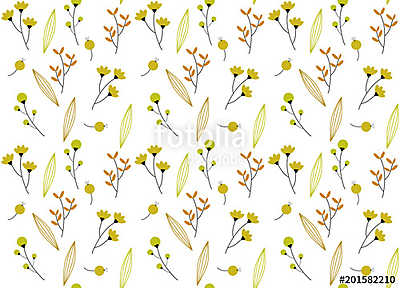 flower pattern background (fotótapéta) - vászonkép, falikép otthonra és irodába