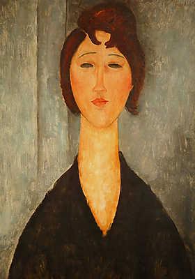 Modigliani:  (id: 13921) falikép keretezve