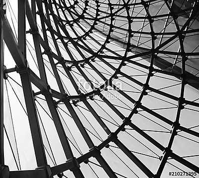 abstract architectural black and white background (fotótapéta) - vászonkép, falikép otthonra és irodába