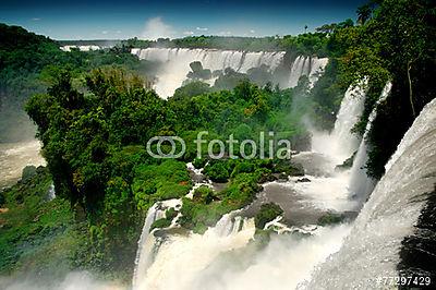 Iguazu esik (többrészes kép) - vászonkép, falikép otthonra és irodába