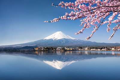 Berg Fuji in Kawaguchiko Japan (poszter) - vászonkép, falikép otthonra és irodába