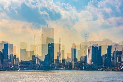 Tokyo Skyscraper (fotótapéta) - vászonkép, falikép otthonra és irodába