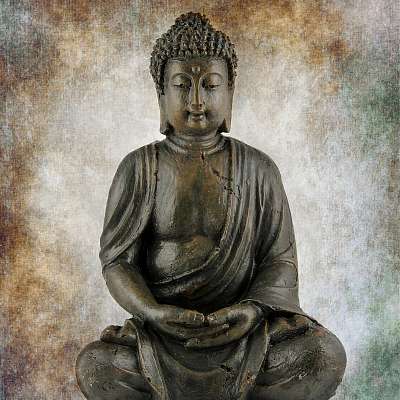 Ülő Buddha (keretezett kép) - vászonkép, falikép otthonra és irodába