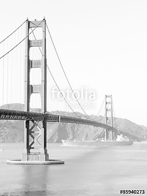 Golden Gate híd San Francisco-ban (poszter) - vászonkép, falikép otthonra és irodába