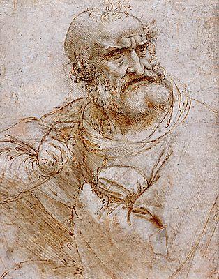 Leonardo da Vinci:  (id: 3833) falikép keretezve