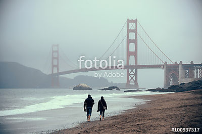 Golden Gate híd (fotótapéta) - vászonkép, falikép otthonra és irodába