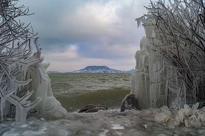 Jeges Balaton (poszter) - vászonkép, falikép otthonra és irodába