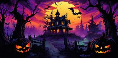 Halloween 1. (poszter) - vászonkép, falikép otthonra és irodába