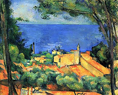 Paul Cézanne:  (id: 438) többrészes vászonkép