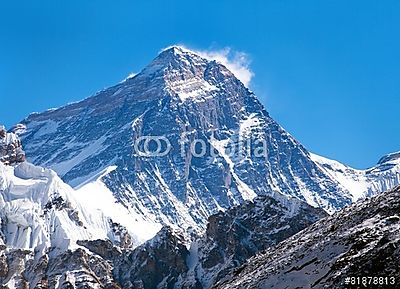 Mount Everest a Gokyo-völgyről (fotótapéta) - vászonkép, falikép otthonra és irodába