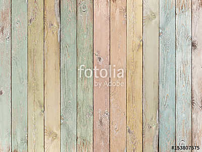 wood background or texture with planks pastel colored (keretezett kép) - vászonkép, falikép otthonra és irodába