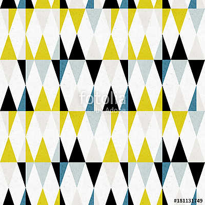 Triangles seamless pattern. Modern abstract geometric background (vászonkép óra) - vászonkép, falikép otthonra és irodába