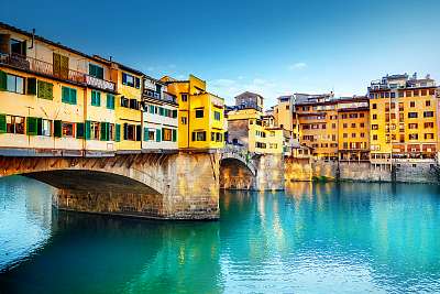 Ponte Vecchio perspektíva, Firenze (fotótapéta) - vászonkép, falikép otthonra és irodába