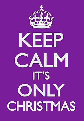 Keep Calm - It's Only Chrismtas (fotótapéta) - vászonkép, falikép otthonra és irodába