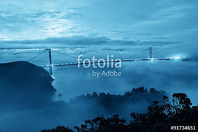 Golden Gate híd (fotótapéta) - vászonkép, falikép otthonra és irodába