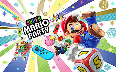 Super Mario Party (fotótapéta) - vászonkép, falikép otthonra és irodába