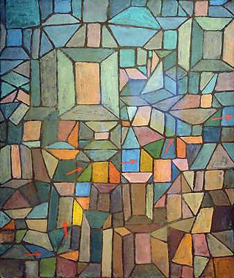 Paul Klee:  (id: 12148) többrészes vászonkép