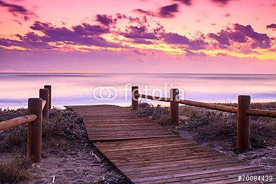 Sunset strand (fotótapéta) - vászonkép, falikép otthonra és irodába