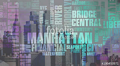 Manhattan (keretezett kép) - vászonkép, falikép otthonra és irodába