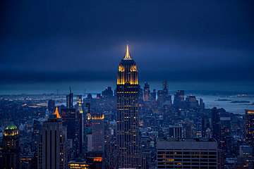 Empire State Building, New York (többrészes kép) - vászonkép, falikép otthonra és irodába