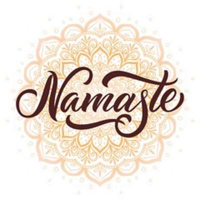 Namaste indiai, hindu köszöntés grafika (keretezett kép) - vászonkép, falikép otthonra és irodába