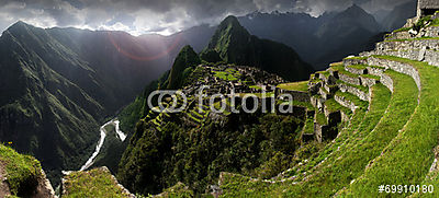 Machu Picchu (többrészes kép) - vászonkép, falikép otthonra és irodába