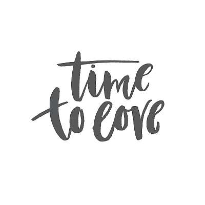 Time to love - phrase (vászonkép óra) - vászonkép, falikép otthonra és irodába