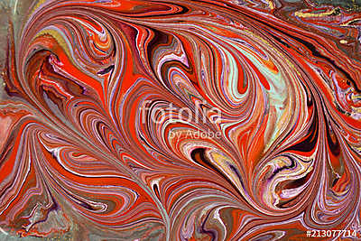 Marble abstract acrylic background. Marbling artwork texture. Agate ripple pattern. Gold powder. (bögre) - vászonkép, falikép otthonra és irodába