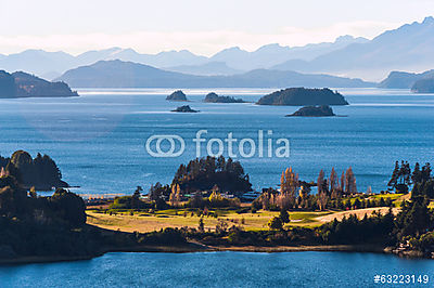 Nahuel Huapi-tó, Patagónia Argentína, Bariloche közelében (fotótapéta) - vászonkép, falikép otthonra és irodába