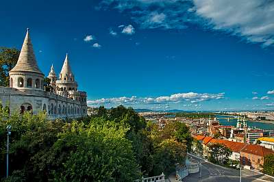 Halászbástya Budapesten, Magyarországon (bögre) - vászonkép, falikép otthonra és irodába