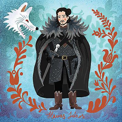 Havas János (Jon Snow) (poszter) - vászonkép, falikép otthonra és irodába