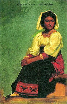 Ruha tanulmány ülő nővel (bögre) - vászonkép, falikép otthonra és irodába