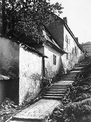 Tabán Kőműves lépcső (1928) (többrészes kép) - vászonkép, falikép otthonra és irodába