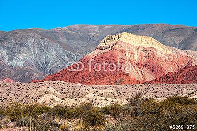 Quebrada de Humahuaca színes völgye, a közép-andoki Altipl (fotótapéta) - vászonkép, falikép otthonra és irodába