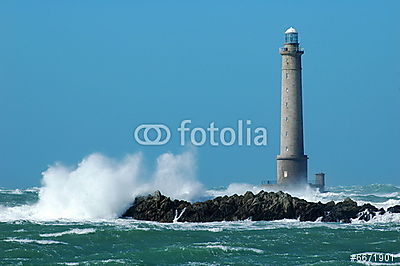 Phare de Goury (bögre) - vászonkép, falikép otthonra és irodába