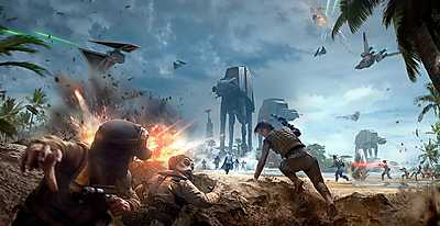 Star Wars: Battlefront: Rouge One  - Scarif téma (bögre) - vászonkép, falikép otthonra és irodába