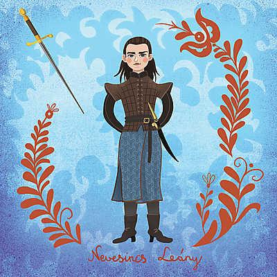 Nevesincs Leány (Arya Stark) (bögre) - vászonkép, falikép otthonra és irodába