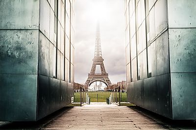 Eiffel-torony, másképp (fotótapéta) - vászonkép, falikép otthonra és irodába