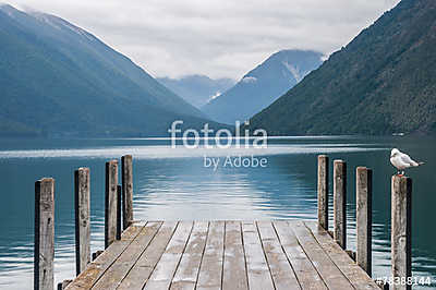 Nelson Lakes National Park New Zealand (fotótapéta) - vászonkép, falikép otthonra és irodába