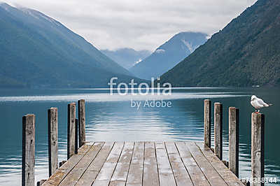 Nelson Lakes National Park New Zealand (bögre) - vászonkép, falikép otthonra és irodába