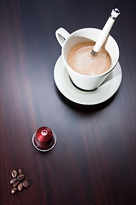 Kávé evolúció (többrészes kép) - vászonkép, falikép otthonra és irodába