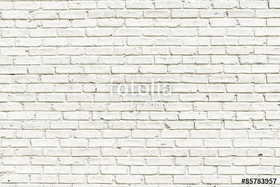 White brick wall background (többrészes kép) - vászonkép, falikép otthonra és irodába