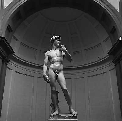 Michelangelo David szobor (többrészes kép) - vászonkép, falikép otthonra és irodába