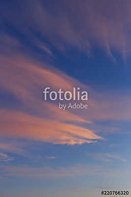 blue sky with gilded clouds as a natural background (fotótapéta) - vászonkép, falikép otthonra és irodába