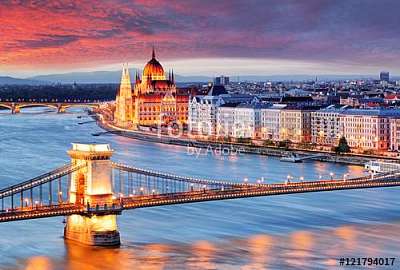 Budapest, Hungary (poszter) - vászonkép, falikép otthonra és irodába