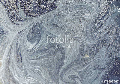 Marble abstract background with golden powder. Nature marbling texture. (többrészes kép) - vászonkép, falikép otthonra és irodába
