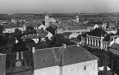 Pécs látképe (1935) (bögre) - vászonkép, falikép otthonra és irodába